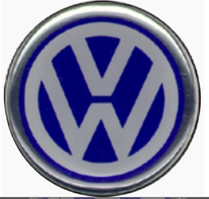 Aufkleber: VW Nabendeckel 3D Aufkleber 48mm 4er Set – Neu und originalverpackt aus Goldach von SSRConzept