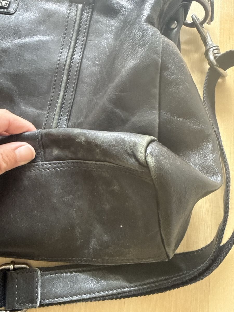 Valigie & Borse: Spike & Elegante schwarze Ledertasche/Aktentasche – Usato da Münsingen venduto da keka07 2
