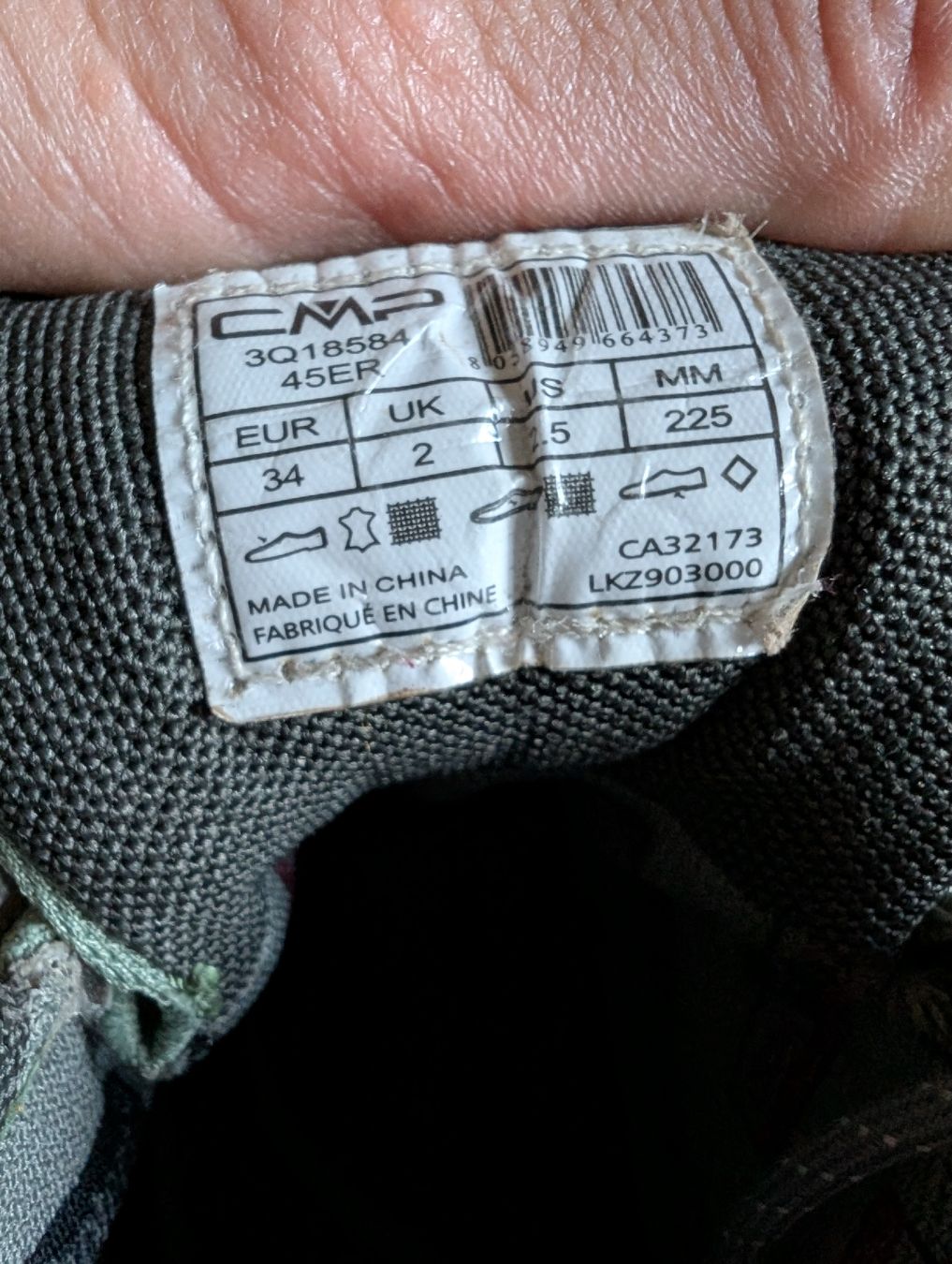 CMP Scarpe per ragazzi: Wanderschuhe CMP grün grau Grösse 34 – Usato da Walenstadt venduto da Dorinka 5