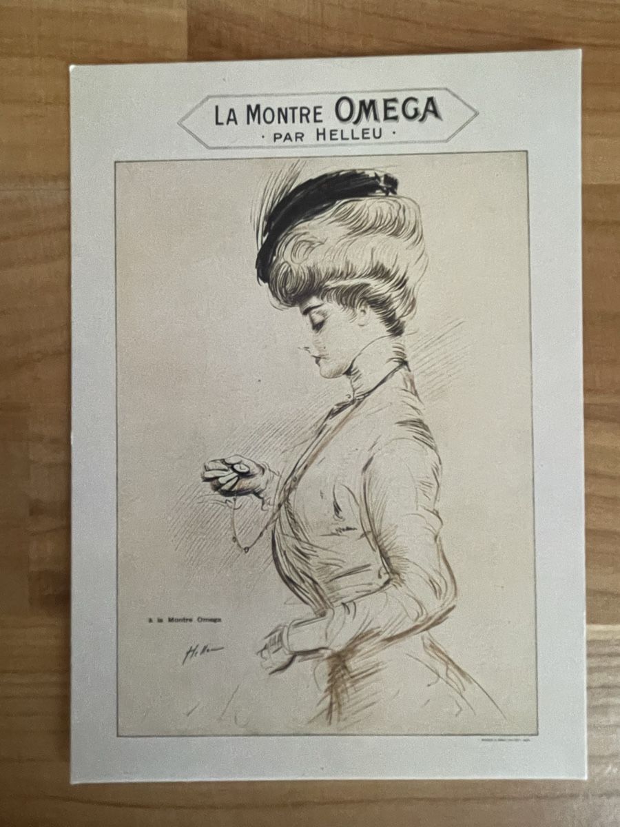 Cartoline postali: AK mit Werbe Bild von Omega – Usato da Rümlang venduto da Kartenpost1
