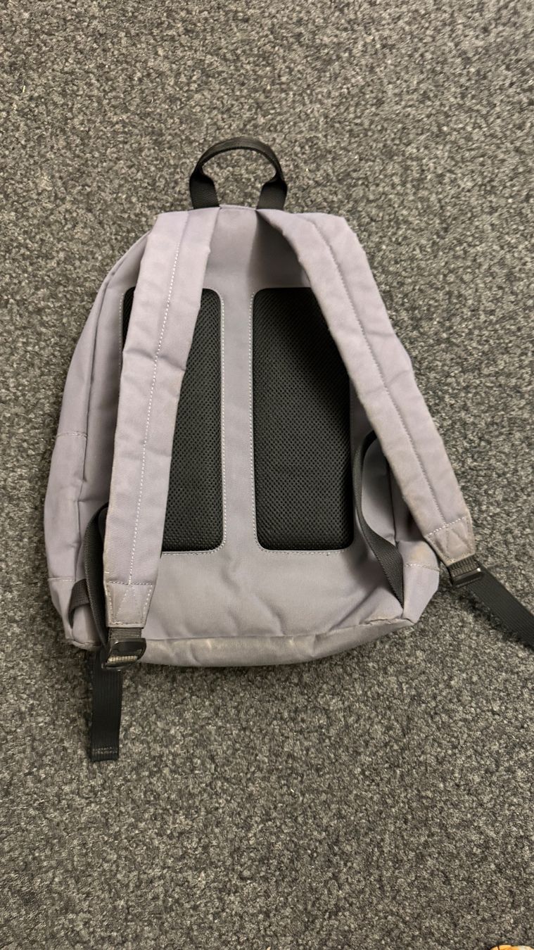 Lacoste Zaini: Lacoste Rucksack, Top Zustand, grau – Usato da Thun venduto da BanjoDan 2