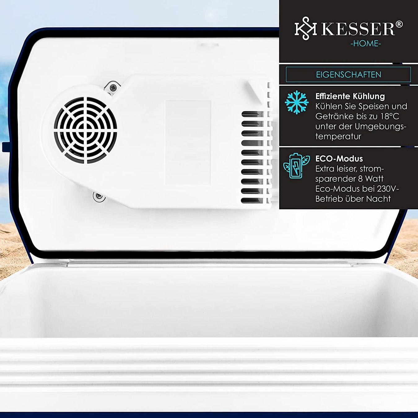 Frigoriferi & Refrigeratori: KESSER 24L Kühlbox 12V Navyblau – Nuovo e nell'imballaggio originale da Bottighofen venduto da zaap 2
