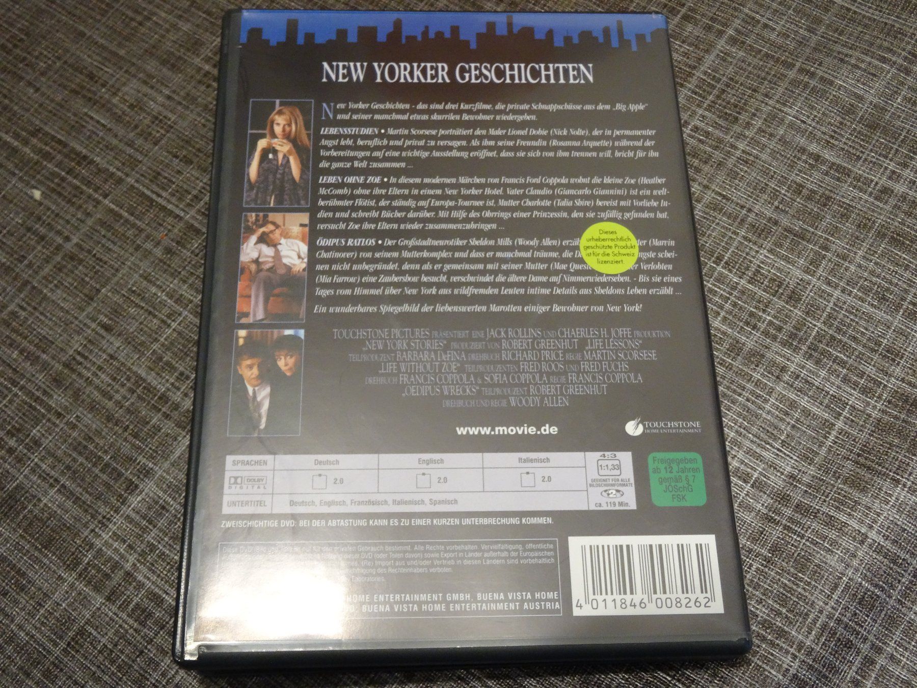 Tutti i DVDs: Ney Yorker Geschichten DVD RAR – Usato da Olten venduto da Disc-Verkauf 2