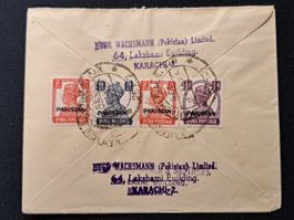Ganzsache Pakistan nach Luzern 1949