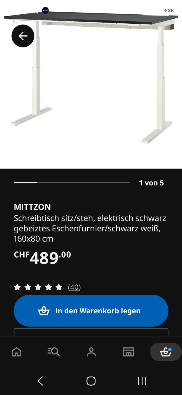 Scrivanie: Schreibtisch Mittzon – Usato da Reinach BL venduto da Rico25 3