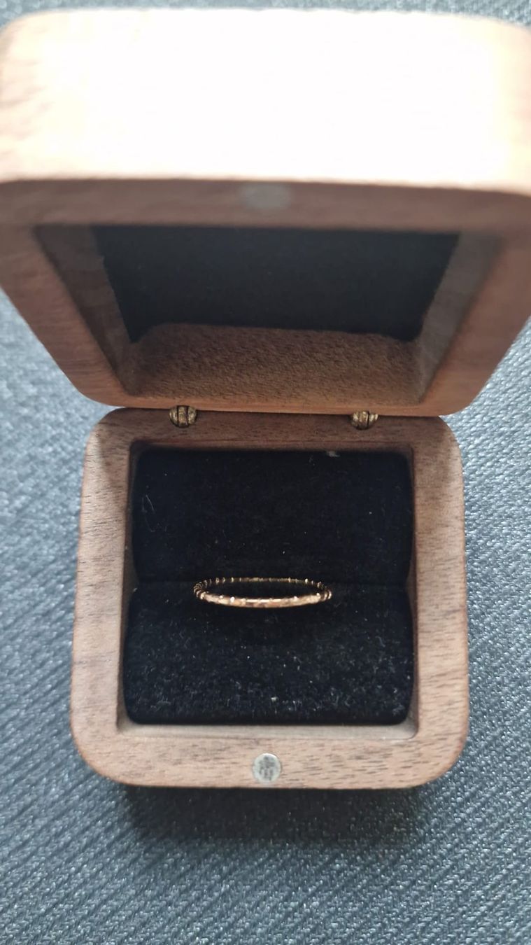 Ringe: Ring chromstahl, goldfarbend Grösse 55 – Neu (gemäss Beschreibung) aus St.Gallen von Dombidor