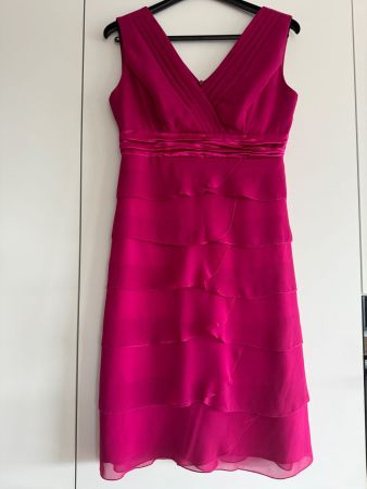 Chices magentafarbenes Cocktailkleid v. Vera Mont, Gr.34