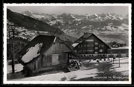 AK Schwanden ob Sigriswil, Erholungsheim Bergsunne im Winter