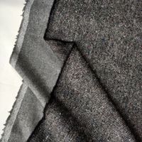 Italienischer Merino Tweed Stoff 1.65x1.50m grigio mélange