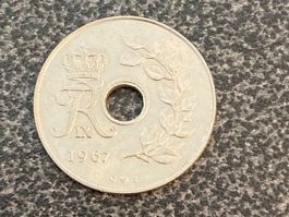 Münze Dänemark 1967