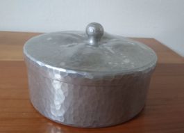 Hammerschlag Dose mit Deckel Aufbewahrung Vintage Shabby
