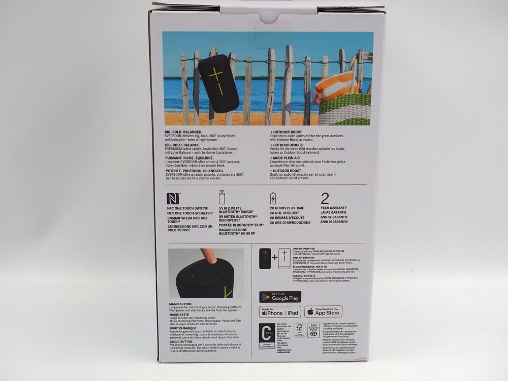 Ultimate Ears Lautsprecher: EU EVERBOOM NEU Bluetooth Lautspracher – Neu und originalverpackt aus Zürich von Tapehead 1