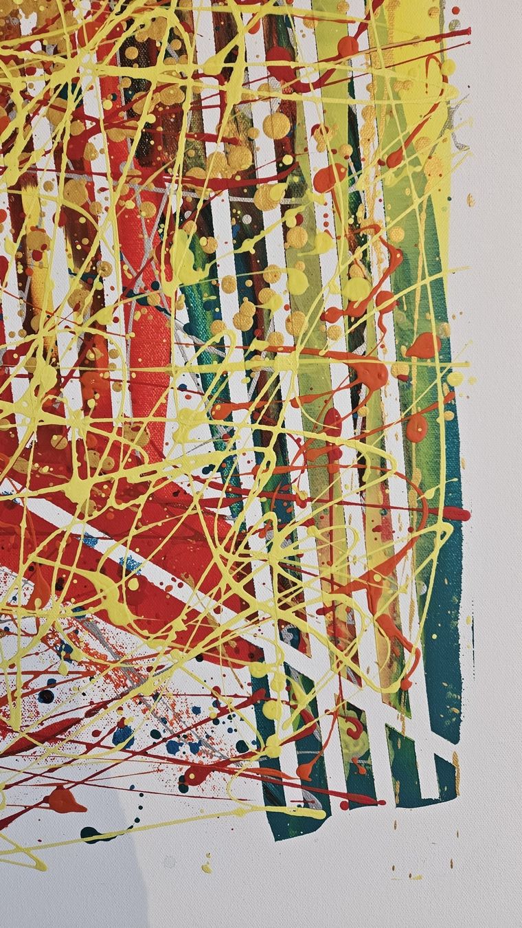 Gemälde: Tableau abstrait unique, parfait pour décorer votre intérieu – Neu (gemäss Beschreibung) aus Le Locle von fab_c9hh 5