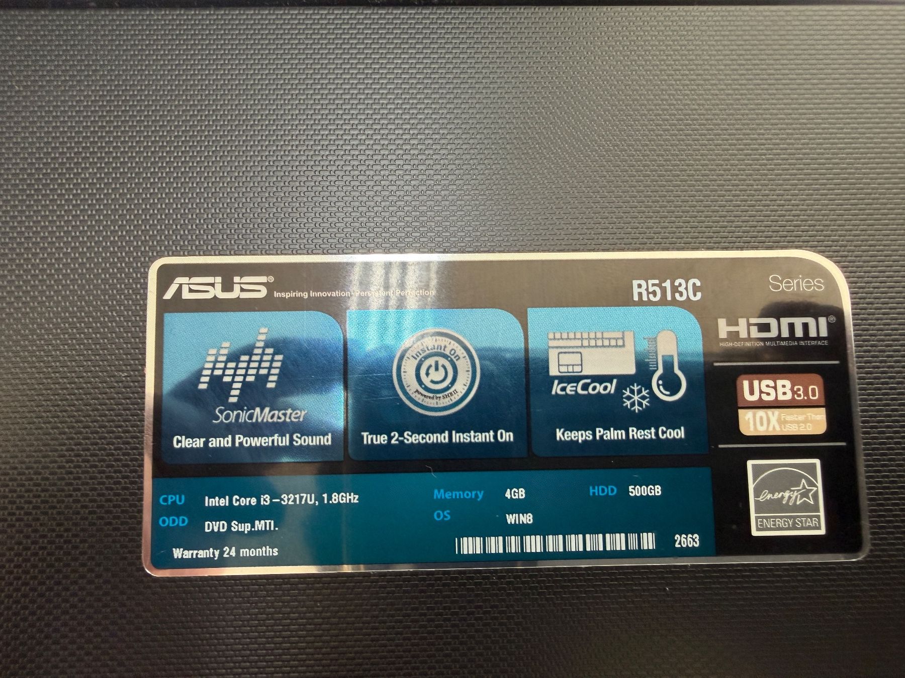 Asus Portables: Asus R513C Laptop – D'occasion à Zizers par Digitag0 2