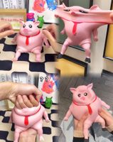 📌 WITZIGES Schweinchen Puppe Spielzeug STRESSbrötchen