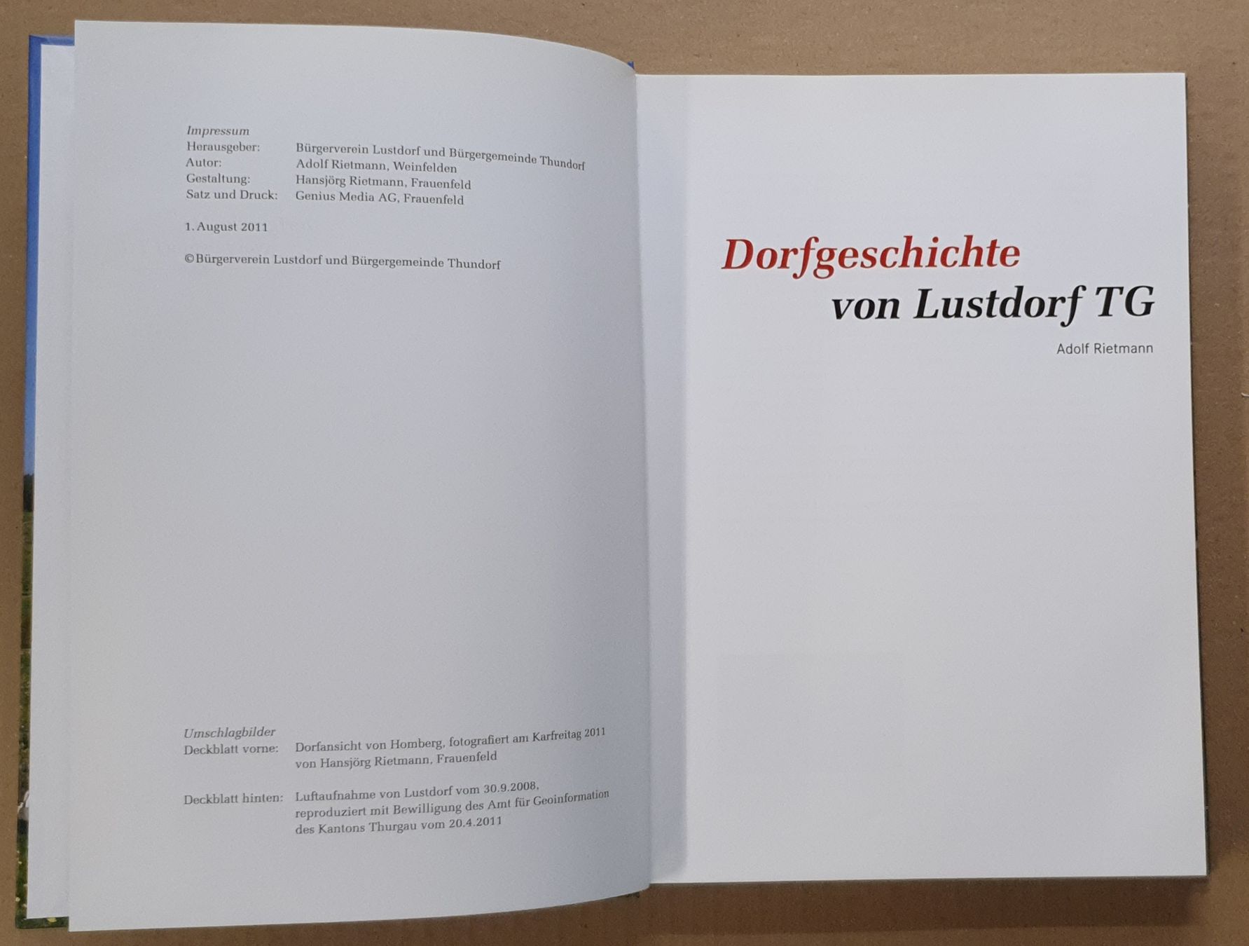 Libri: Buch - Dorfgeschichte von Lustdorf TG – Usato da Kreuzlingen venduto da Rschweiz1 1