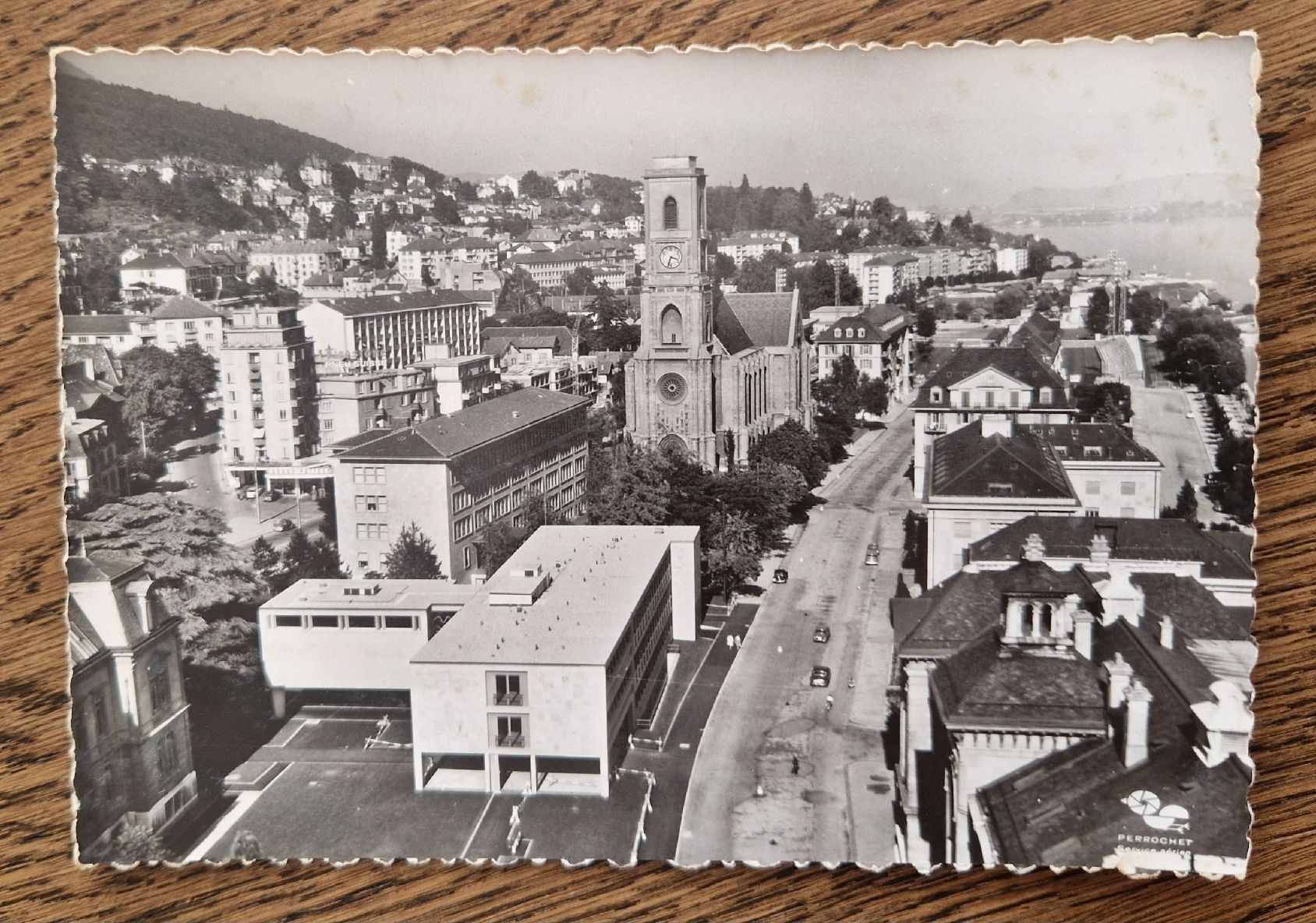 Cartoline postali: En avion au-dessus de Neuchâtel – Usato da Ebikon venduto da Donar50