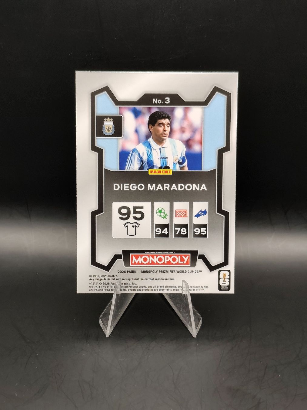 Panini Carte collezionabili: Diego Maradonna - Panini Prizm Monopoly - MISCUT – Usato da Ostermundigen venduto da DaCards 1