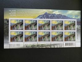 2013 ** Kleinbogen ZN 1452  100 Jh Lötschbergbahn postfrisch