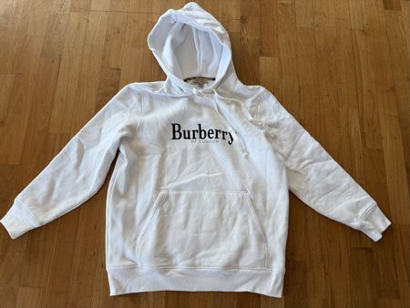 Burberry London Hoodie, Gr. L, weiss, Top Zustand!