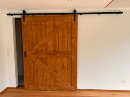 Schiebetür Holz Rolltür Stalltür Scheunentor Wohnen Innen