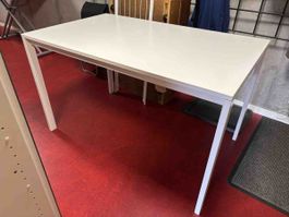 Tisch weiss rechteckig 125x75x74 gebraucht