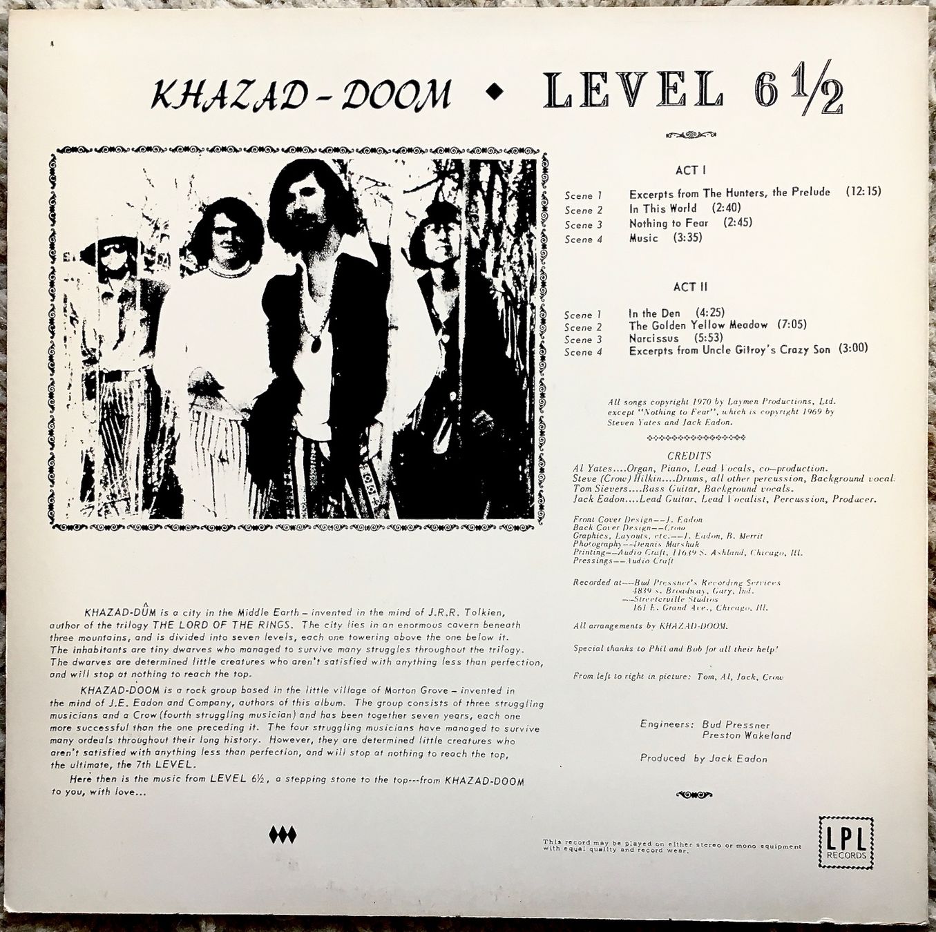 Dischi in vinile: Khazad-Doom - Level 6 1/2 LP 1970 NEU – Nuovo (secondo la descrizione) da Forch venduto da xtcpiemont 1