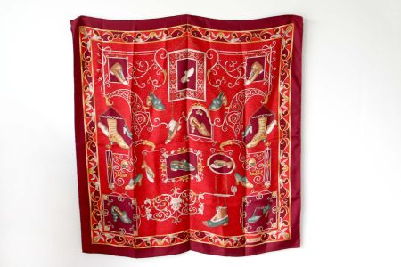 Bally Seidentuch - klassisches Foulard/Carre - Swiss Design
