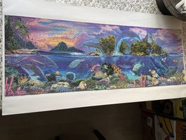 Puzzle Panorana Meer Fischer 1000 Teile