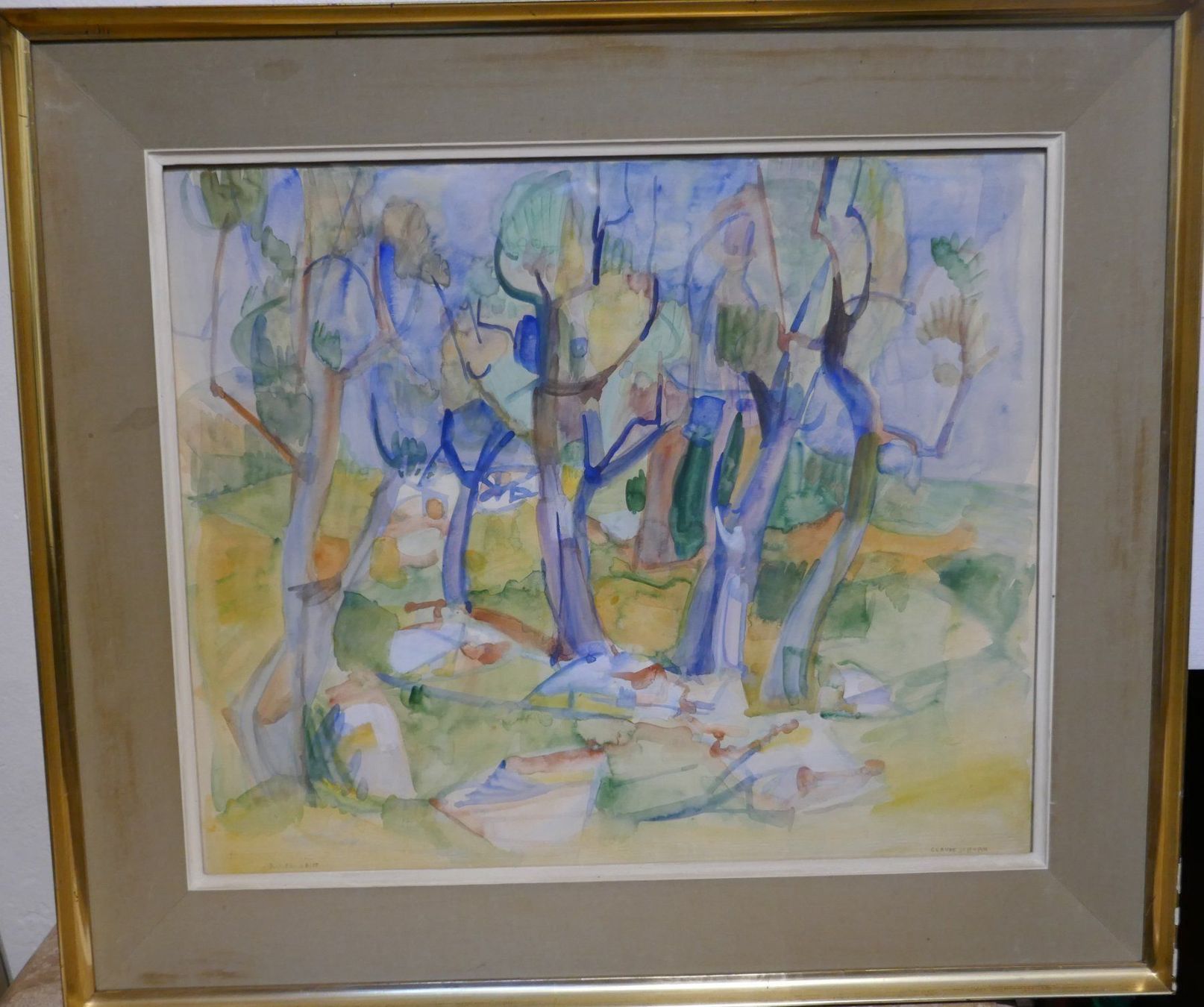Dipinti: Claude SCHURR (1921-2014)grand tableau – Usato da Lausanne venduto da leneko