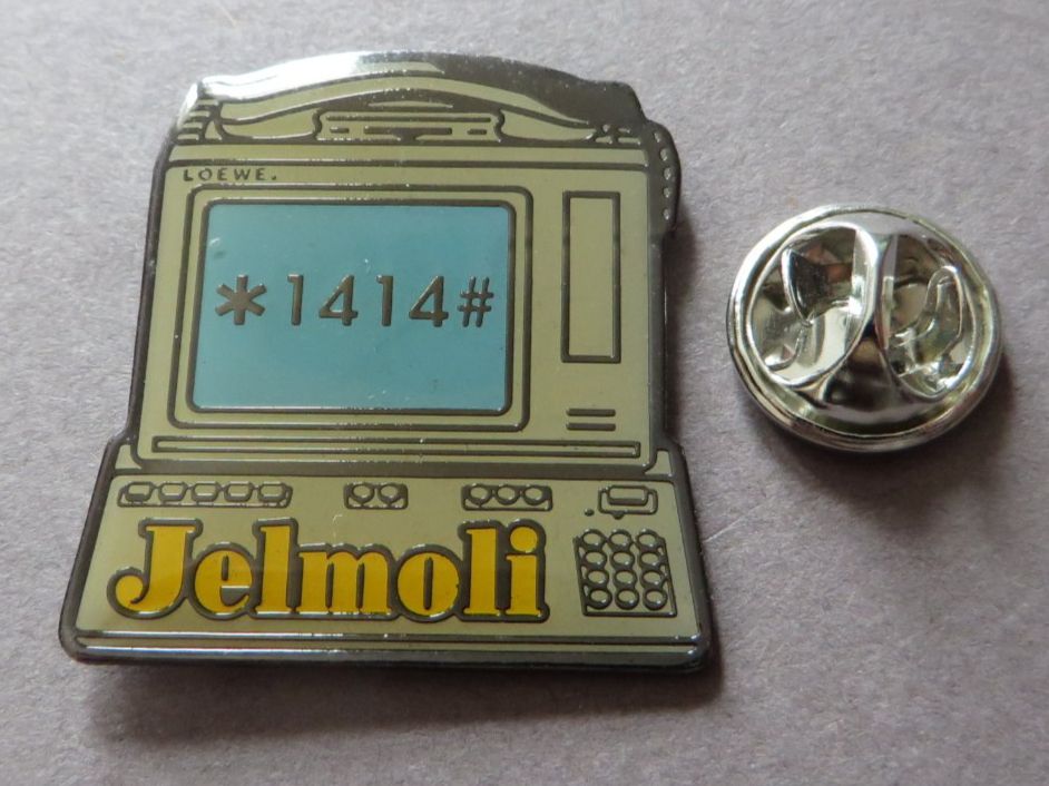 Placchette & Badge: PIN, JELMOLI COMPUTER TELEPHON 1414 – Usato da Neuhausen venduto da luckimucki