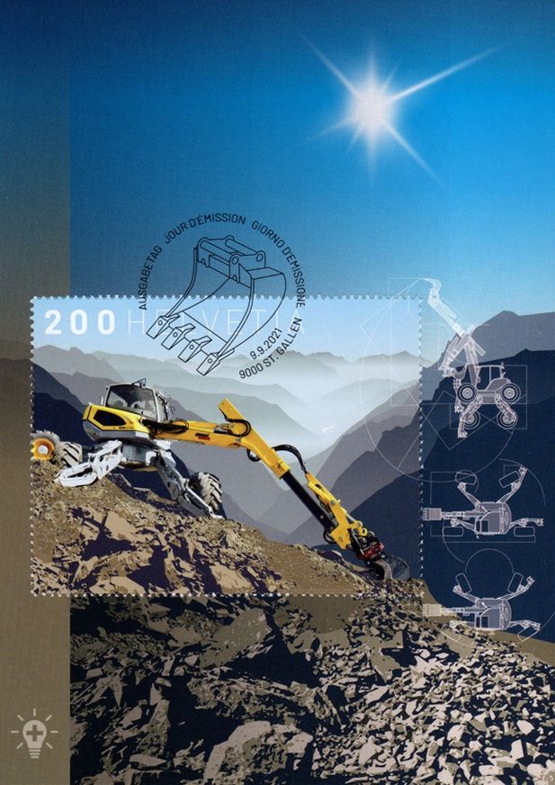 Alle Briefmarken: Maximumkarte Schweizer Erfindungen - Menzi Muck – Neu (gemäss Beschreibung) aus Dottikon von haeusibuh5
