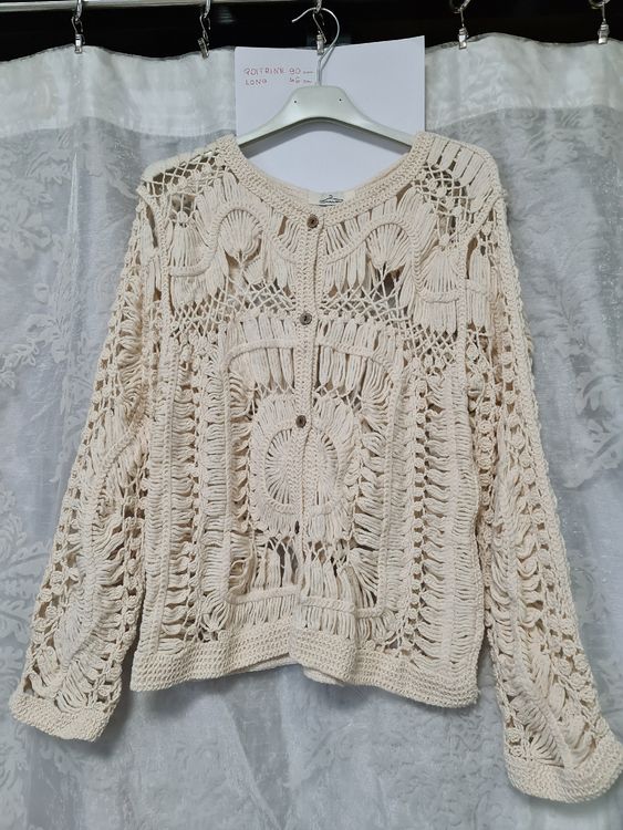 Cardigan fille en laine beige fermeture avec noeud - smoke gray | Tape à l'oeil