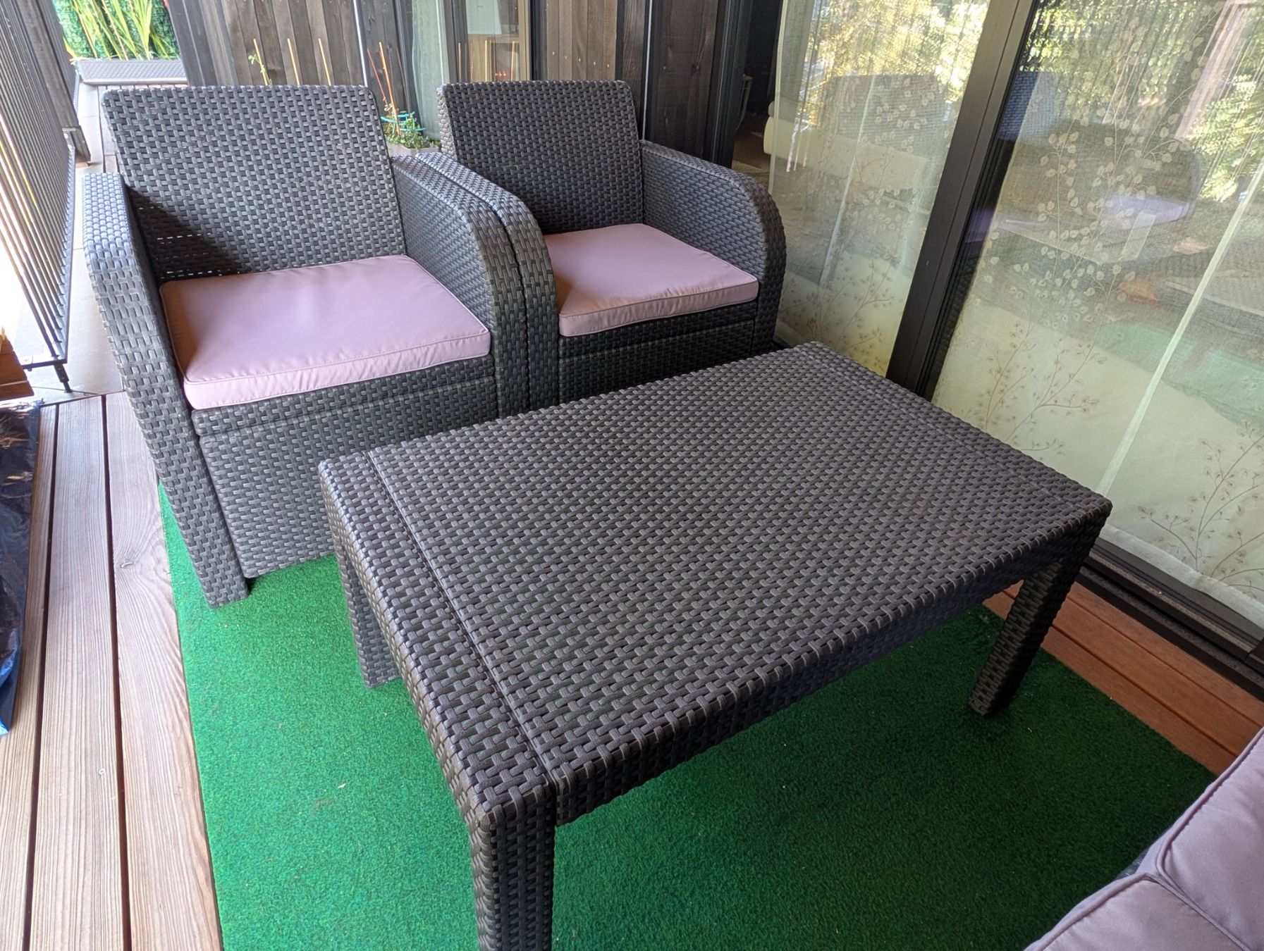 Jysk Tischset: Poly-Rattan Gartenlounge – Gebraucht aus Kriens von rob_whz8 3