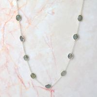 Lange Labradorit Halskette (C0325LA)