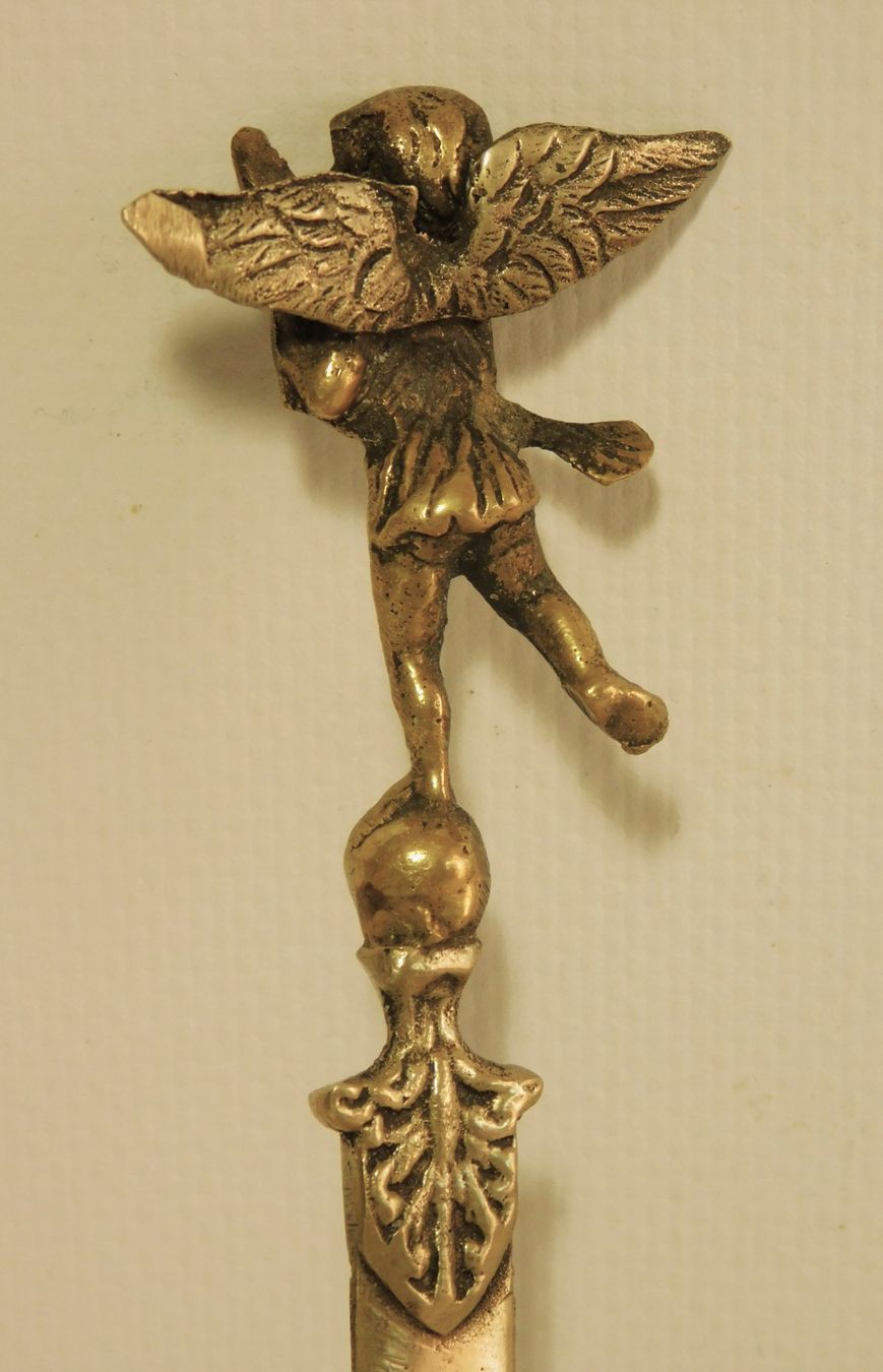 Altro materiale per ufficio: Antik Brieföffner mit Angel Messing oder Bronze 1900er – Usato da Emmenbrücke venduto da Neverlaand-22 2