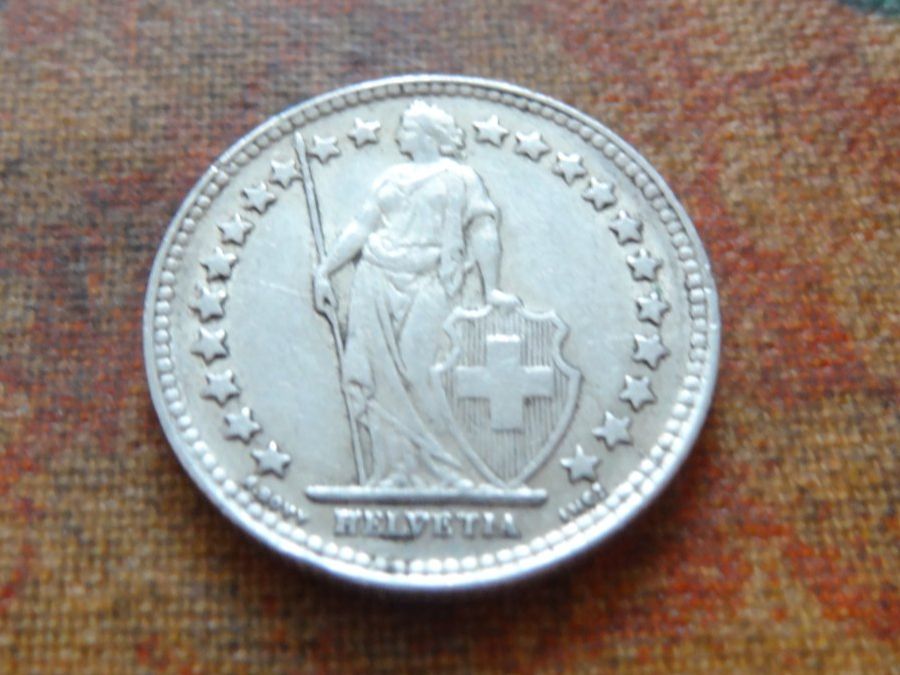 Alle Münzen: 1/2 Fr. 1952  (B) – Gebraucht aus Romanel-sur-Lausanne von Swift13 1