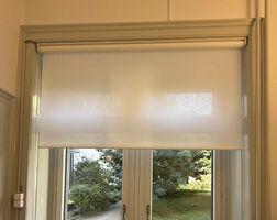 Weisse Fensterrollos 91x200 cm