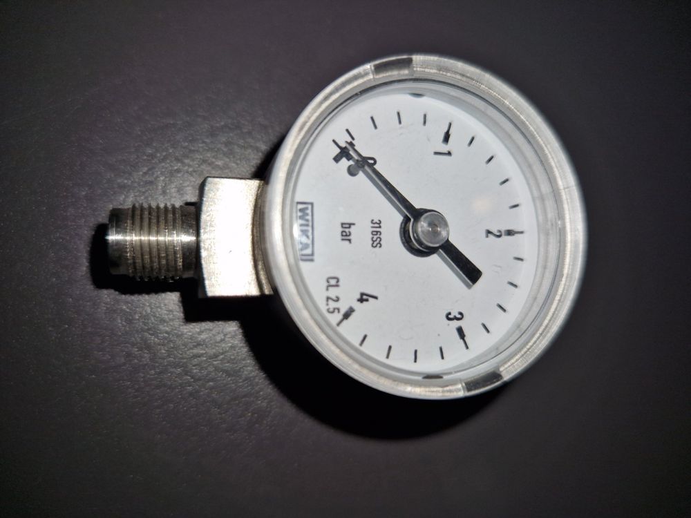 WIKA Stahlblech-Manometer Senkrecht – 40 Mm, 0-4  Produktbild-Vorschau 4