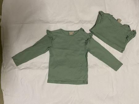 2x Langarmshirt im Doppelpack in Grösse 92