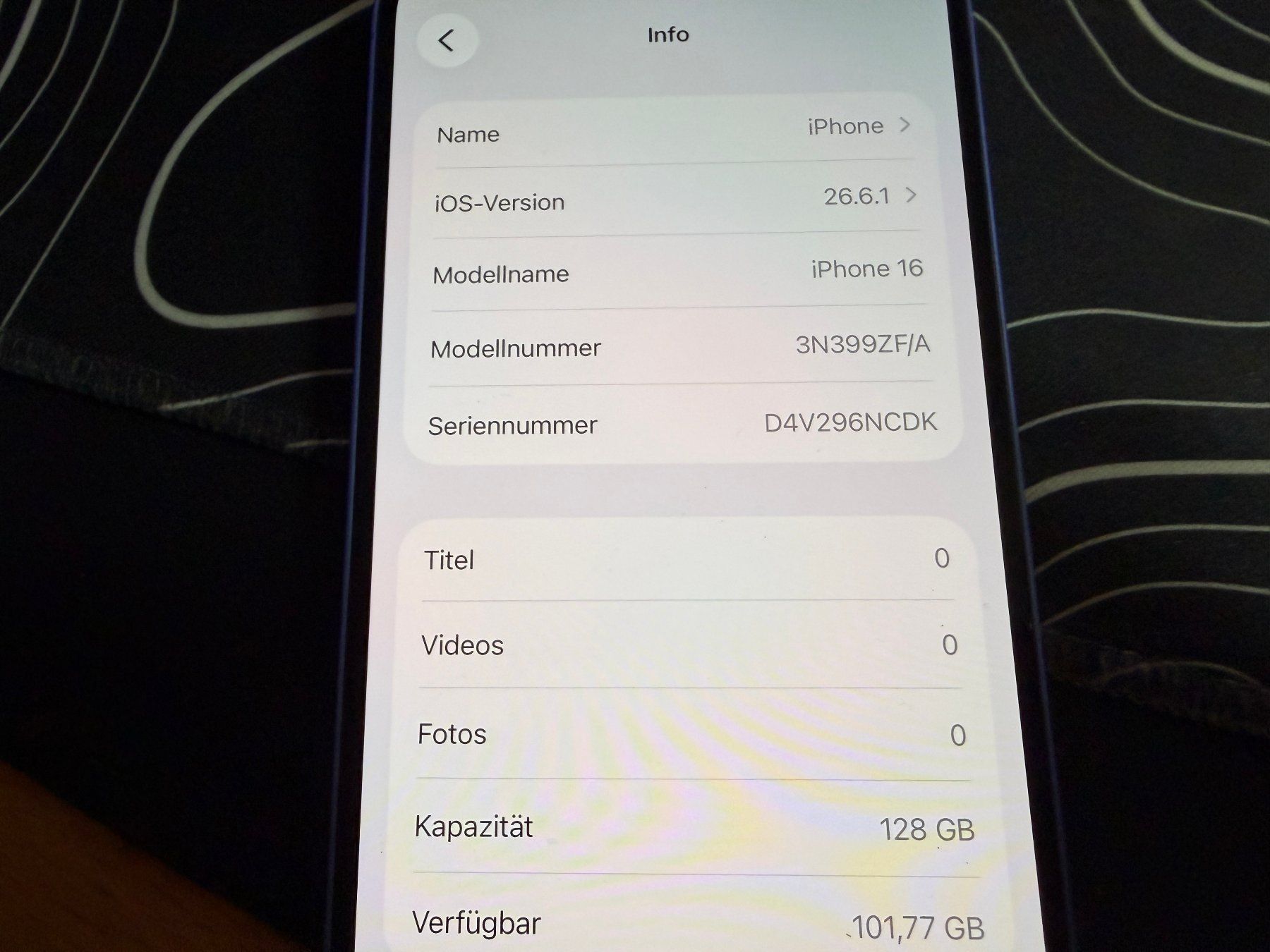 Apple Handys / Smartphones: Iphone 16 128Gb#61 – Gebraucht aus Au SG von bah_6f5w 4