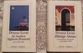 Krimis: 5x Donna Leon, 1x Peter Beutler, Stk ab