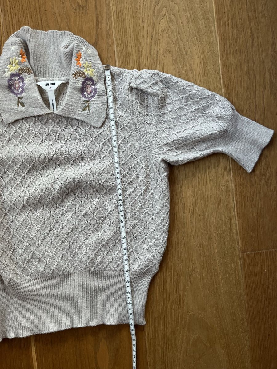 Pulls & Sweat-shirts: OBJECT Pullover Strick XS beige Blumen Boho-Stil – D'occasion à Wädenswil par Iana32 4