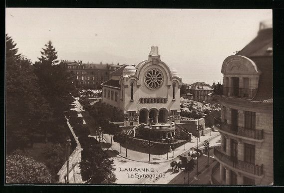 Ansichtskarten: AK Lausanne, La Synagogue – Gebraucht aus Berlin von bartko-reher
