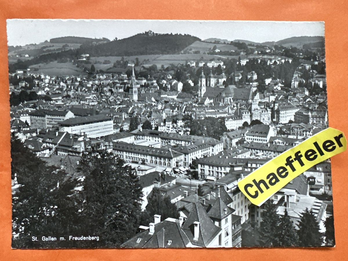 Cartes postales: Alte Ansichtskarte 1954 St. Gallen m. Freudenberg – D'occasion à Zürich par Chaeffeler