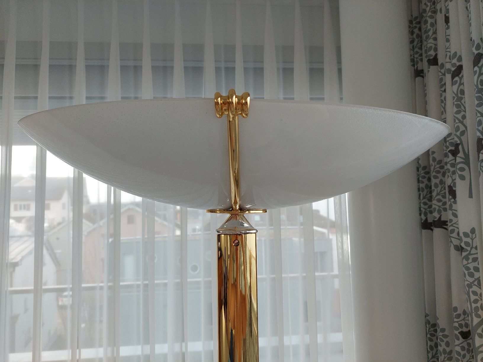 Lampade: Elegante Stehlampe, goldfarben, dimmbar – Usato da Brunnen venduto da Livianda 2