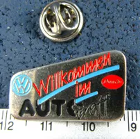 VW AUDI AUTO-TREFF WILLKOMMEN PIN GEPRÄGT