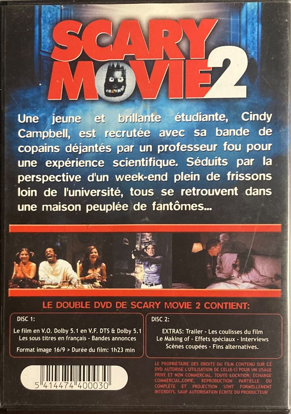 Tutti i DVDs: SCARY MOVIE 2 – Usato da Poliez-Pittet venduto da Newtown-Records 1