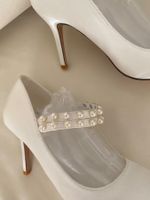 RARITÄT - stylischer und edler Pumps mit Perlen, 38