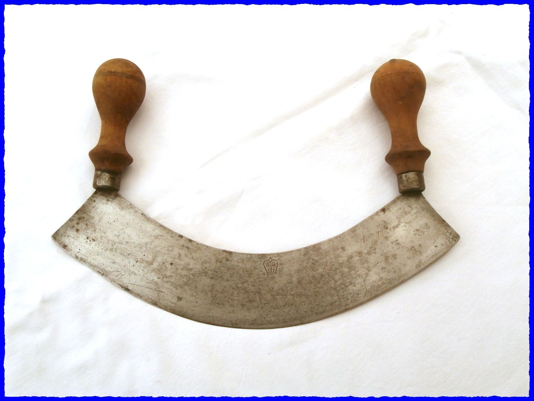 Posate: antikes WIEGEMESSER - Kräutermesser - gemarkt "WG" – Usato da Worblaufen venduto da Re_mo81